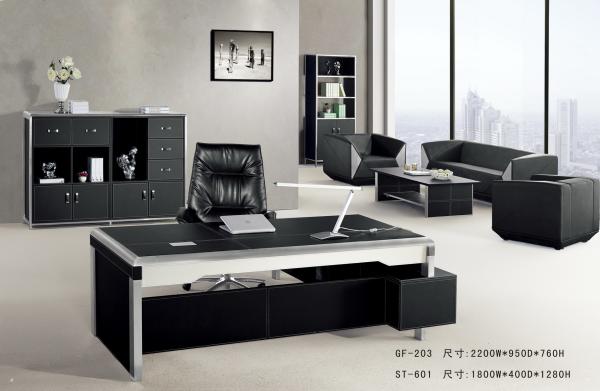 luxury modern leather office table furniture/luxury modern leather office desk