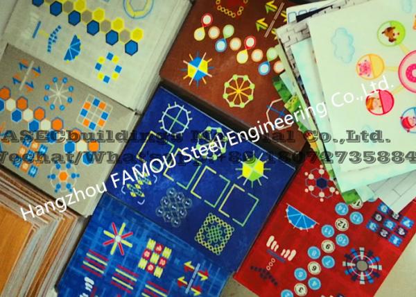 Compact Vinyl Flooring 3d Linoluem Digital Printing PVC Floor Roll Fiber Glass