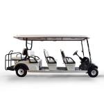 8 Seats Electric Golf Cart 13.7mph Speed Standing Postion of Tail Caddie