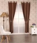 Embossed Polyester Black Out Window Curtain