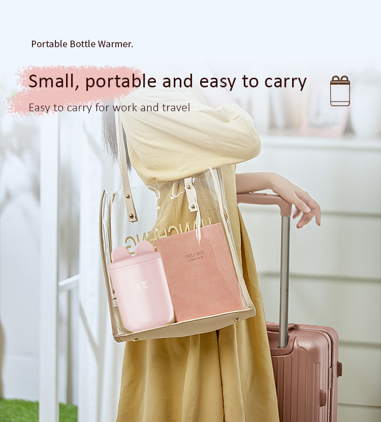 Waterproof Portable Baby Bottle Warmer Breastmilk Fast Heating Portable Milk Bottle Warmer