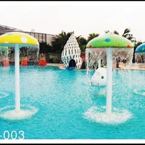 Wholesale Customized Fiberglass, PVC Spray Mushroom Aqua Park Equipment For 3 - 5 Persons from china suppliers