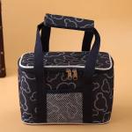 Black Extra Large Insulated Cooler Bag / Square Insulated Beach Tote Cooler Bag