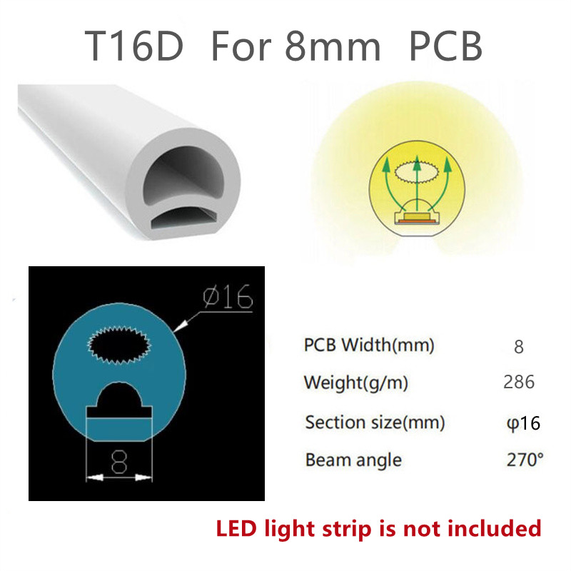 IP65 Waterproof Blue LED Neon Flex with 120 LEDs/M and Working Temperature of 40 60C
