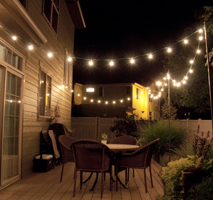 50FT 30FT fairy string Light ST38 Globe Party Garland String Light Warm White 50 Clear Vintage Bulbs Decorative Outdoor Backyard