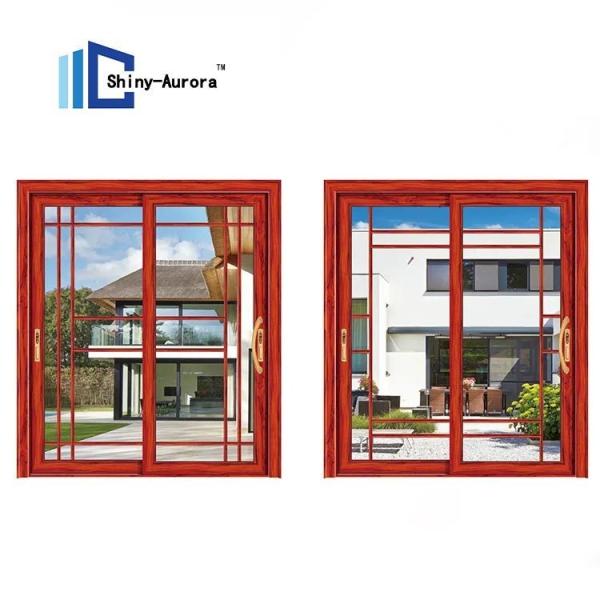 40 Sound Insulation Soundproof Sliding Glass Door , Modern Aluminum Entrance