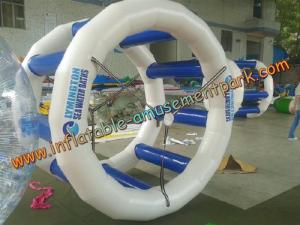 China 2m Blue Inflatable Water Games , Inflatable Water Wheel for Kids And Adults on sale