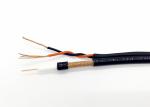 RG59U+2C 0.75MM2 Shotgun Coax Bulk CCTV Cable , Surveillance Camera Coaxial