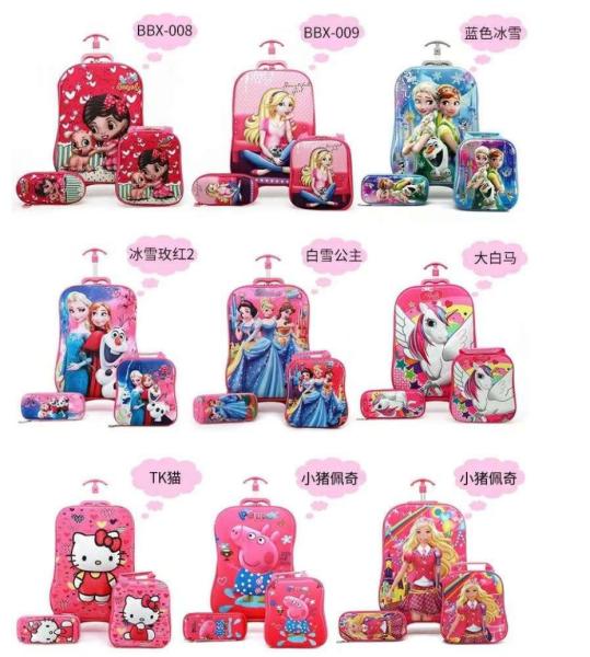 New Arrival High Quality School Trolley Children Girls School Bag For School