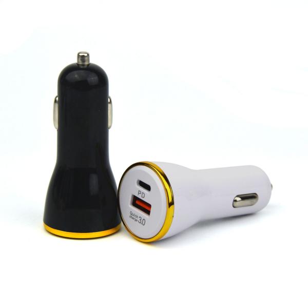 PD charger QC3.0 fast charge PD car charger fast charge QC3.0 car mobile phone charger 36W fast charge