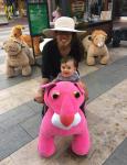 Hansel battery animales mountables ride on plush stuffed motorcycle loin toy for