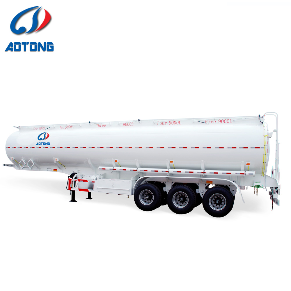 40T30T 28T 25T Milk Tanker Trailer Dual Line Braking System for Fuel/Oil Transportation