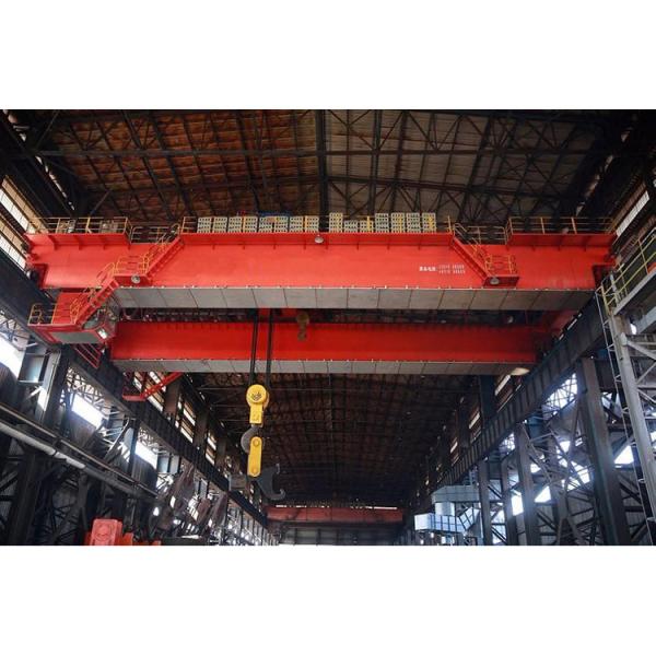 40 Ton Double Girder Electric Overhead Traveling Ladle Handling Crane Cabin