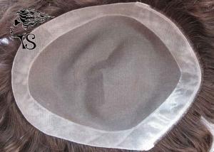Wholesale Natural Looking Human Hair Mens Lace Toupee , Male Hair Replacement Systems from china suppliers
