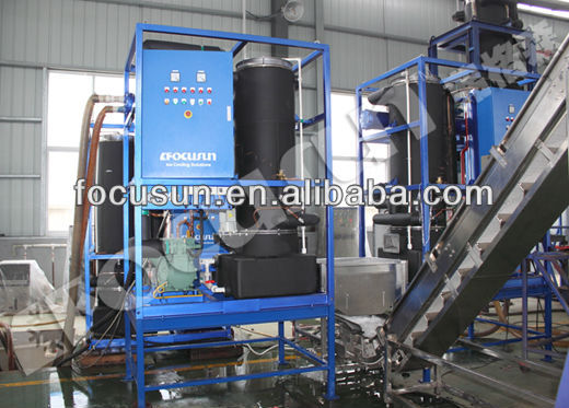 Blue Painting NICE Tube Ice Making Machine Evaporator Compact