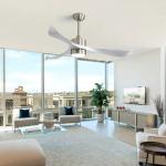 52 Inch Bldc Ceiling Fan Modern 3 Abs Blades Chandelier LED Ceiling Fans With