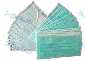 Wholesale BFE99% Non Woven Disposable Face Mask green Color with inner spot earloop from china suppliers