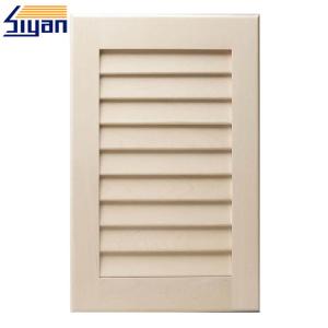 Wholesale PVC Shutter Style Cabinet Doors MDF Laminated Kitchen Wall Cupboard Doors from china suppliers