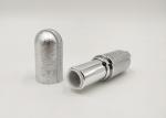 3.5g Silver Color Shiny Empty Lipstick Tubes , Lipstick Tube Packaging Logo