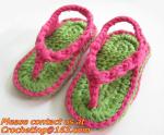 Crochet newborn baby girl summer shoes baby moccasins hand knitted baby sandals