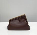 Metal Buckle Clip Ladies Clutch Bags ISO Wide Shoulder Strap Crossbody Bag