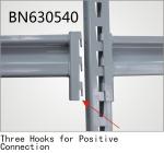 Free Standing Heavy Duty Steel Storage Racks 96 Inch Long Z Beam Pairs High