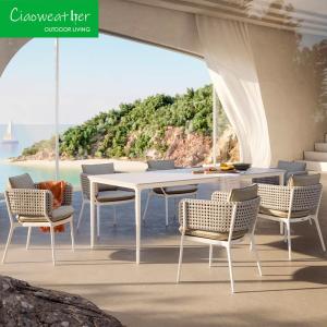 Wholesale Aluminum Frame Modern Design Garden Sofa Chair Rattan Wicker Weaving Outdoor Furniture for Hotel from china suppliers
