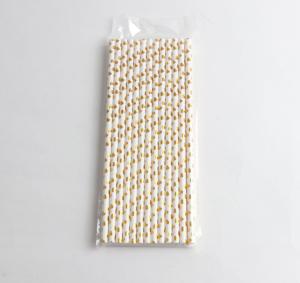 Wholesale Black Stripe Jumbo Paper Straws Eco Friendly and Disposable for Bubble Tea Drinking from china suppliers