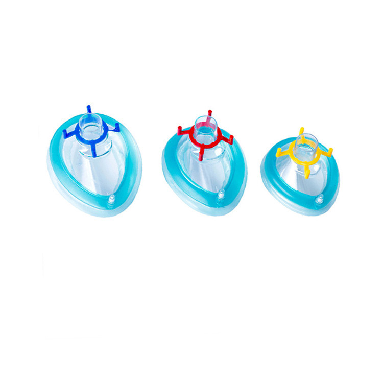 PVC Free Medical Disposable Products Ventilation Anesthesia Mask With Head Strap