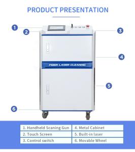 Wholesale Wood Stone Stainless Steel Rust Remover JPT Raycus 1000w 1500w 2000w Laser Cleaner from china suppliers