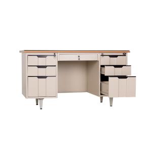 Wholesale 1400mm Wide Office Workstation Desk Electrostatic Steel Executive Desk from china suppliers
