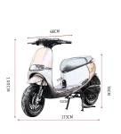 High Speed 72V 1200W Electric Motor Bike Cool Chopper Design with 3.5-10