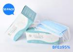 Mens Earloop Disposable Surgical Face Mask 175*95mm Good Air Permeability