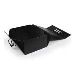 Magnetic Flip Rigid Cardboard Packaging Black Kraft Boxes 20x18x6