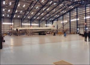 Wholesale I / H Beams Constructed Metal Aircraft Hangar Buildings Providing Grand Interior Space from china suppliers