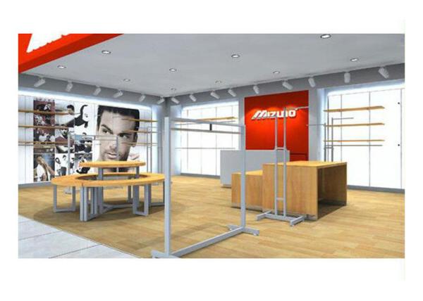 Supermarket Simple Style Shop Display Equipment , Shop Wall Fittings Floor