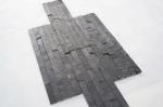 Color Black Slate Culture Stone , Natural Stone Veneer Panels