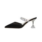 8808-3 Korean Fashion Pointed Toe Shallow Mouth High Heels, One Word With