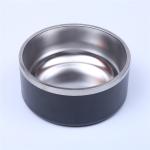 Non Slip 32oz Pet Feeder Bowl Sus304 Double Wall Stainless Steel Dog Bowl