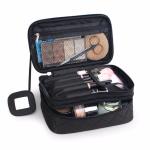 Travel Rhomboid Polyester Makeup Case Organizer For Girls