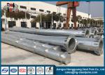 10M - 50M Hop Dip Galvanized Tubular Steel Pole 110kv Voltage Long Life