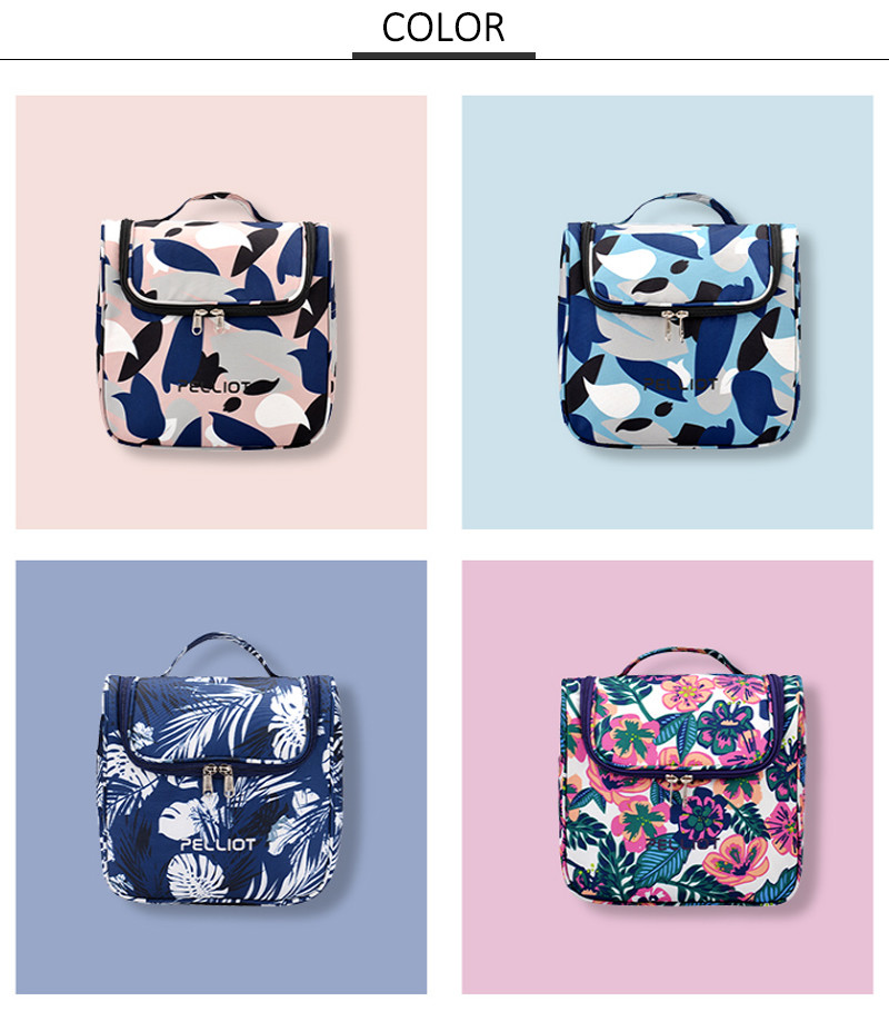 Large Foldable Polyester Travel Hanging Toiletry Bag