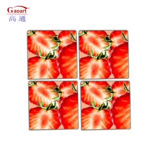 Wholesale Customized Logo Tempered Round Square Beaded Portable Wine Glass Coasters Set for Drinks from china suppliers