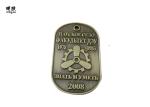 3D Embossed Authentic Military Dog Tags , Antique Bronze Aluminum Pet Tags