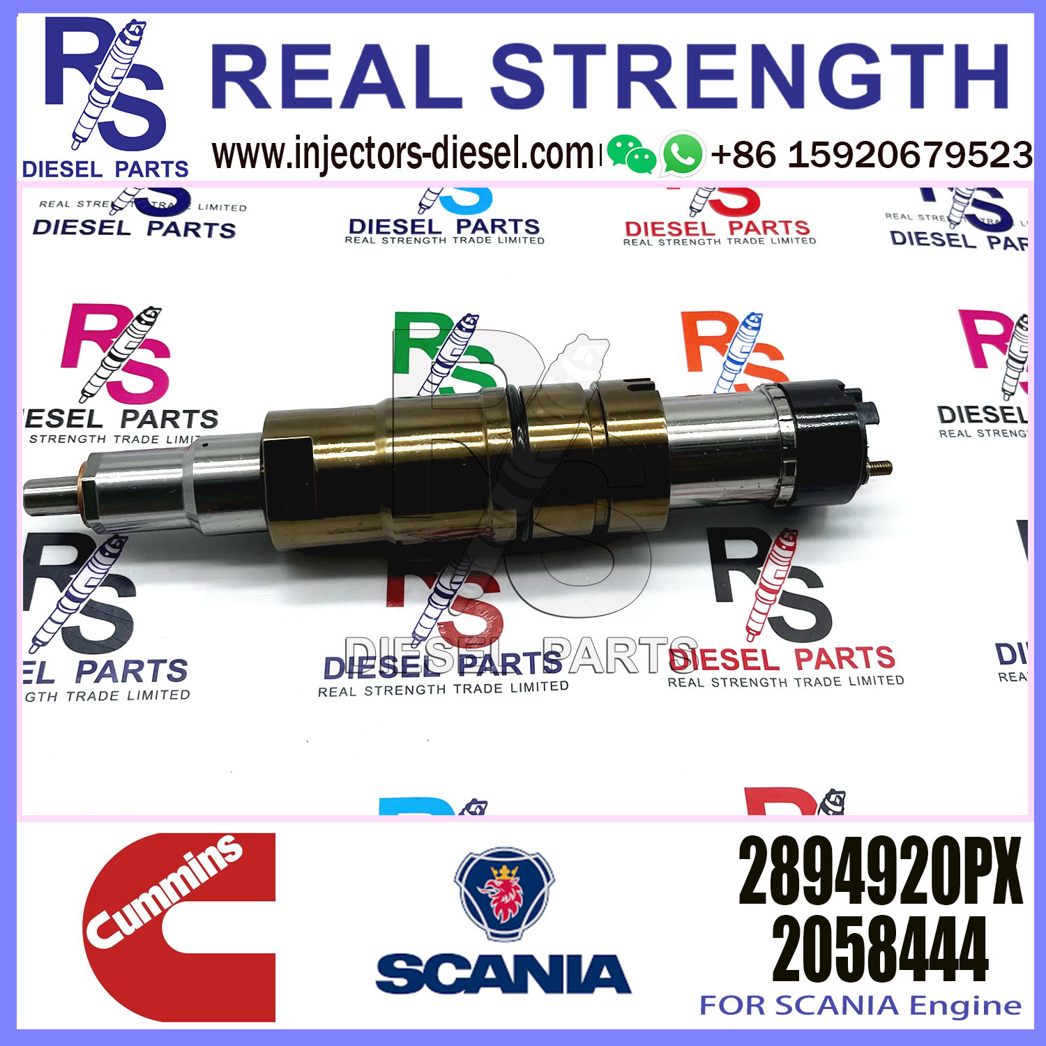 Fuel Injector Assembly 2872544 2086663 2057401 2894920PX 2058444 2872405 203183 Common Rail Injector