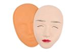 Yellow Soft Silicone Gel Face Practice Skin Plastic Hard Mold 3D Eyebrow Lip