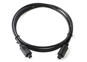 Wholesale Black Toslink Optic Audio Cable Inserted Core Plastic Head 2.2mm Outer Diameter from china suppliers