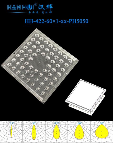 188×188×12.1mm Size 15°/30°/45°/60°/90° Available 60 In 1 5050LEDs Glare