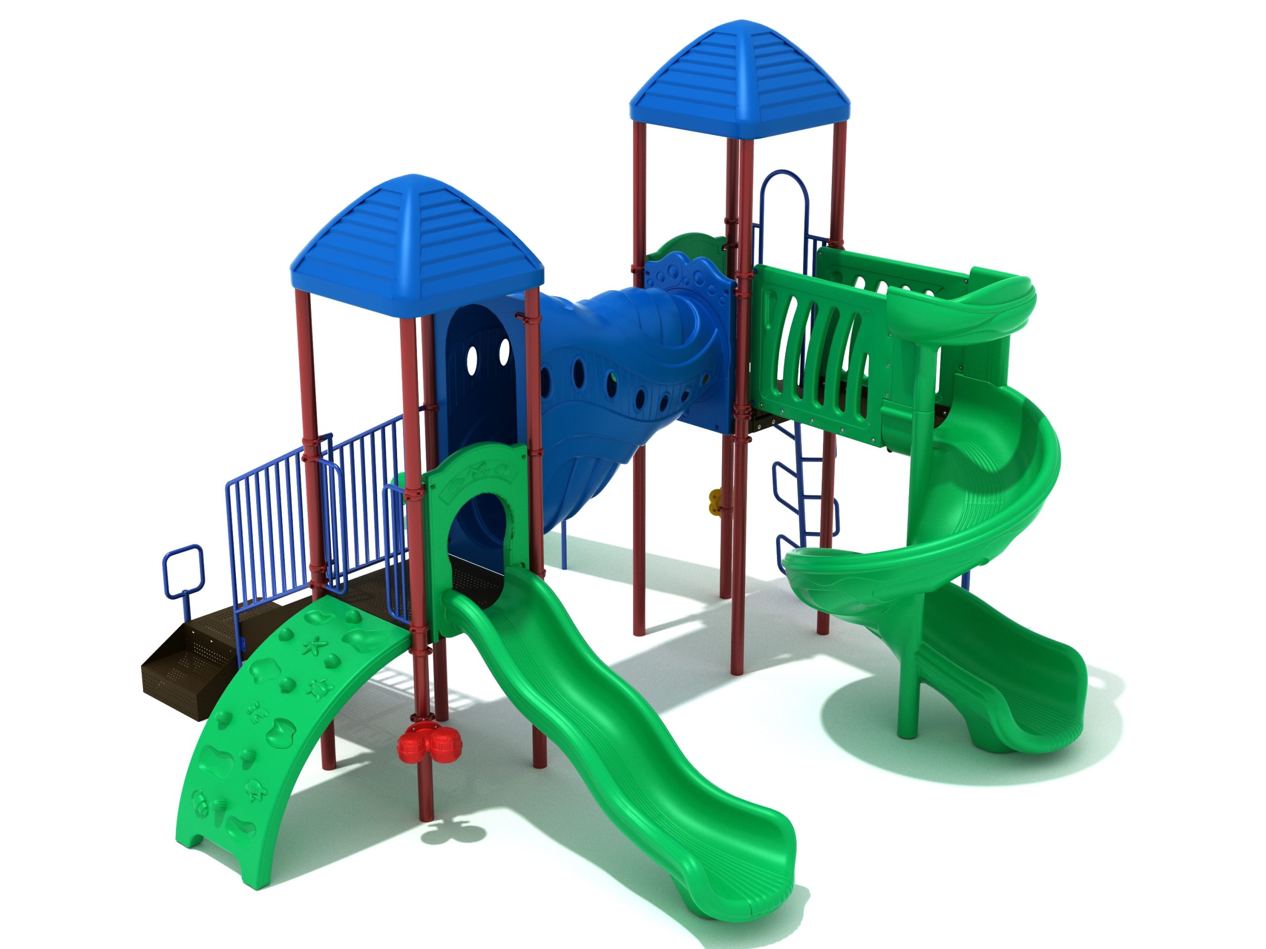 OEM Outdoor Water Playground Plastic Slide Playhouse For Kids Play