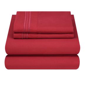 Wholesale XINPAI Microfiber Three Lines Embroidery Massage Bedding Sheet Set for Flat Bed Sheet from china suppliers